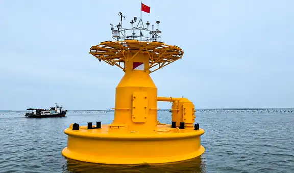 China supera un problema de la Segunda Guerra Mundial con una innovadora boya de 6 metros para monitorear el mar en tiempo real