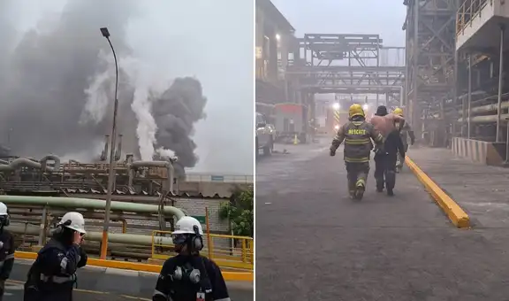 Feroz incendio en refinería de Cajamarquilla en Chosica: reportan varios heridos con quemaduras