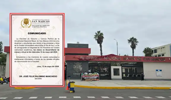 Suspenden clases presenciales en facultades de San Marcos tras toma de ciudad universitaria