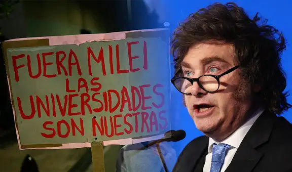 Javier Milei criticó las marchas masivas en Argentina contra el freno a la Ley de Financiamiento Universitario