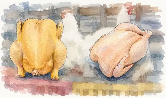 ¿Viste pollo amarillo y blanco en el mercado?, ¿cuál es el más saludable? Esta es la principal diferencia