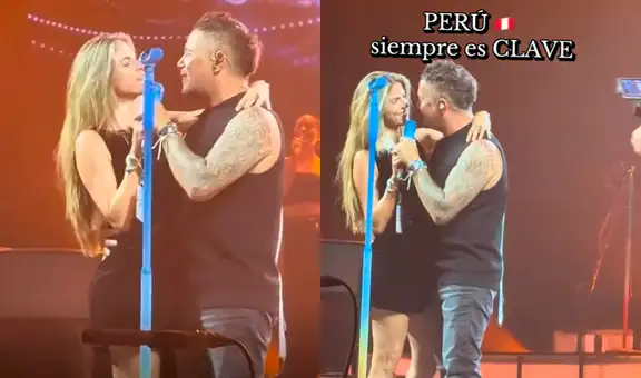Stephanie Cayo sorprende al cantar en concierto de Alejandro Sanz, pero usuarios la cuestionan: “Parecía que le quería quitar el micrófono”