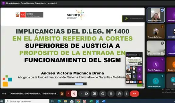 Corte de La Libertad y Sunarp realizaron taller sobre publicidad registral