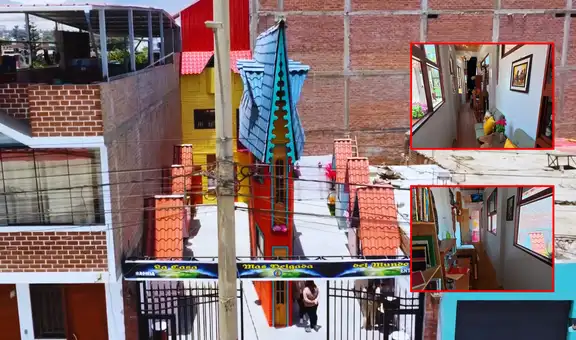 Esta curiosa casa de 2 pisos en Perú solo mide 63 cm de ancho y es totalmente habitable: tiene cocina, baño, dormitorio y hasta lavandería