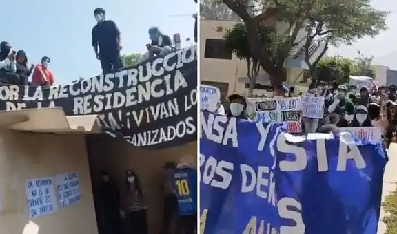 Alumnos de la Universidad La Cantuta toman parte de residencia universitaria: acusan a profesores de apropiación indebida del predio