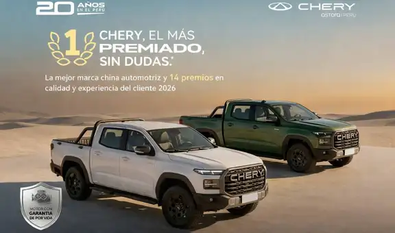 Chery marca un récord histórico global con 14 premios y refuerza la confianza de los peruanos tras casi 20 años en el país