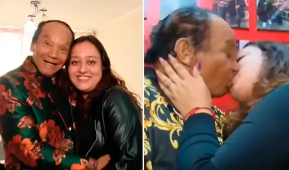 Melcochita y su novia de 22 años sorprenden al ‘casarse’ y sellan su amor con apasionado beso