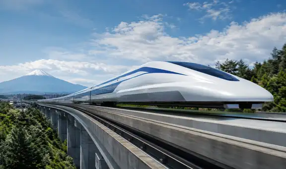 Japón desafía los límites del transporte con un tren bala que flota sobre las vías gracias a potentes imanes superconductores