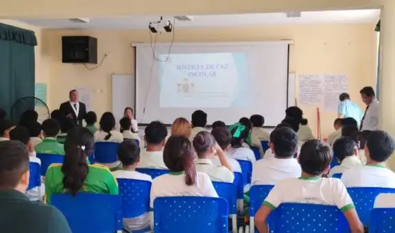 Cerca de 400 escolares se capacitan en implementación de Justicia de Paz Escolar en dos instituciones educativas de la provincia de Ayabaca