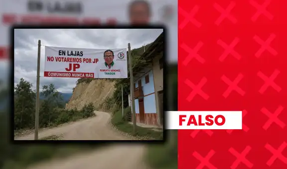 Es falso que se haya publicado un cartel en contra de Roberto Sánchez en Lajas, Chota: imagen fue elaborada con inteligencia artificial