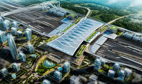 China posee la estación de trenes de alta velocidad más grande del mundo: costó US$7.800 millones y moviliza 16.000 pasajeros por hora