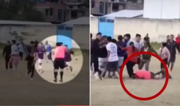 Árbitro asistente es agredido por hinchas tras polémica decisión en partido de Copa Perú en Cajamarca
