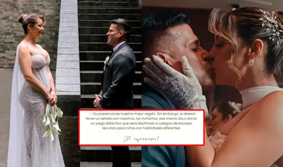 Revelan el noble pedido de Christian Domínguez y Karla Tarazona por su boda: ayudar a colegio de niños con habilidades diferentes