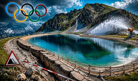 Levantar un embalse clave para la nieve artificial de los Juegos Olímpicos 2030 parecía genial: ahora se hunde y causa alarma