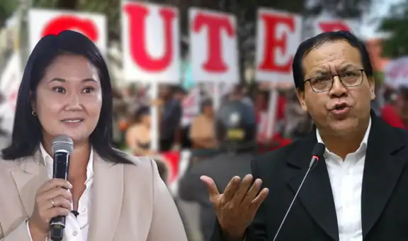 Sutep se declara neutral frente al fujimorismo, mientras la CGTP y otros gremios respaldan a Sánchez