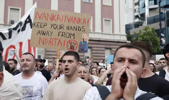 Miles protestan en Albania contra un megaproyecto vinculado al yerno de Trump valorado en más de 1.200 millones de dólares