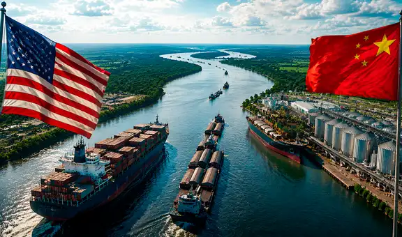 Un río de América Latina de casi 4.000 km se convierte en epicentro de la rivalidad entre EE.UU. y China por comercio y exportaciones