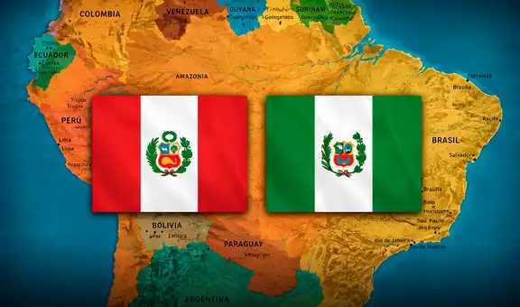 Esta bandera es casi idéntica a la del Perú y pertenece a otra ciudad de América Latina desde hace más de 50 años