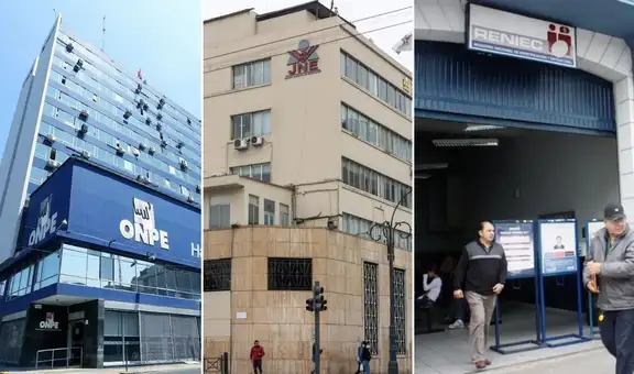 ¿Cuál es la diferencia entre la ONPE, JNE y Reniec?