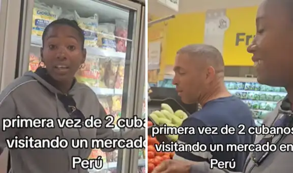 Cubanos quedan impactados tras entrar a supermercado en Perú y ver tantos alimentos: “Esto es el paraíso”