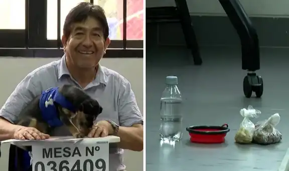Ciudadano fue a votar con su perrita y lo eligen miembro de mesa ante falta de personal: "Ya lo intuía"