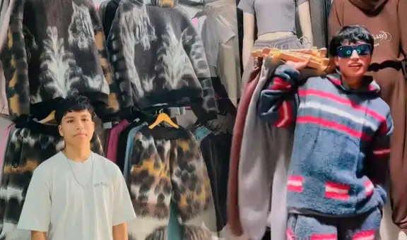 Creó casacas con sus frazadas tigre para promocionar su negocio en TikTok y terminó siendo viral: "A mucha gente le gustó"
