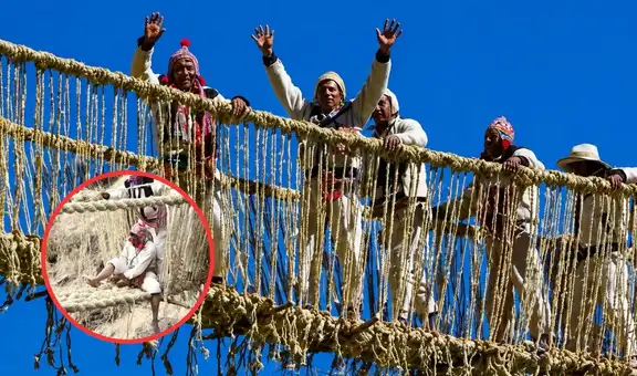 El último puente inca construido hace 600 años que la Unesco reconoció como Patrimonio Cultural: miles participan en la renovación cada año