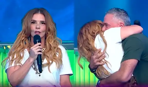 Johanna San Miguel lloró de emoción al regresar a 'Esto es guerra' y reencontrarse con Mathías Brivio: “Eres mi dupla perfecta”