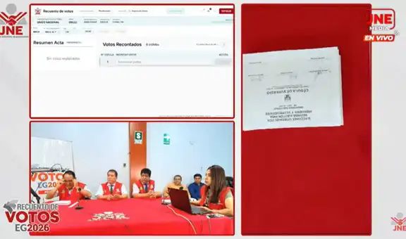 JEE inician audiencias públicas para el recuento de votos de actas observadas