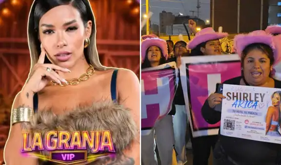 Fans de Shirley Arica realizan plantón frente a Panamericana TV y denuncian presuntas irregularidades en 'La Granja VIP Perú' tras audio filtrado
