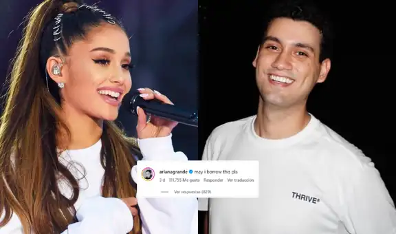 Ariana Grande causa revuelo con peculiar pedido al hijo de Alfredo Benavides en redes: "¿Me prestas esto, por favor?"
