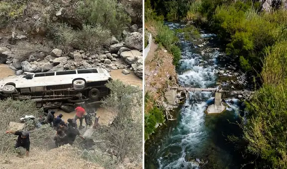 Custer con 25 pasajeros cae al río Chancay en la zona altoandina de la provincia de Huaral