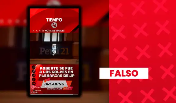 Es falso que Roberto Sánchez protagonizara una pelea en plenaria de Juntos por el Perú