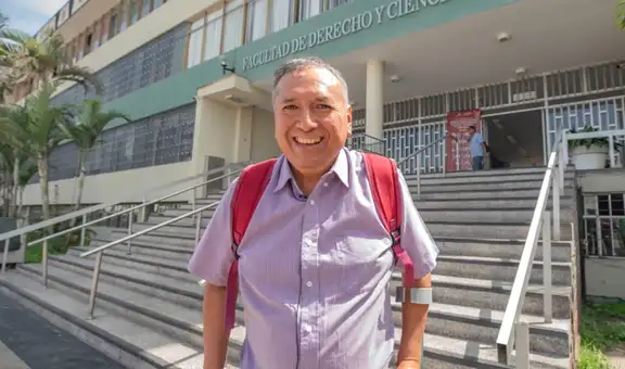 Antenor Yarihuamán, un estudiante de 62 años con discapacidad camino a graduarse como abogado