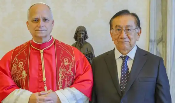 Presidente José Balcázar se reunió con el Papa León XIV en el Vaticano
