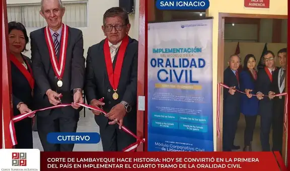 Corte de Lambayeque es la primera del país en implementar el cuarto tramo de la Oralidad Civil