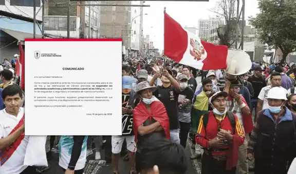 Marcha en Lima: universidades suspenden clases ante movilización convocada para hoy 19 de junio