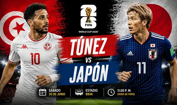 Túnez - Japón: hora y canales dónde ver el partido por el Mundial 2026