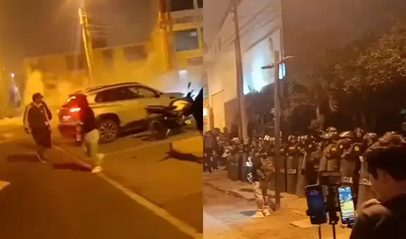 Familia del menor fallecido en Manchay exigió justicia frente a la comisaría, pero PNP los retiró con gases lacrimógenos
