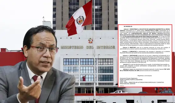 Roberto Sánchez alerta que Mininter no les brindó garantías para marcha en el Centro de Lima: "Nos deniegan el derecho"