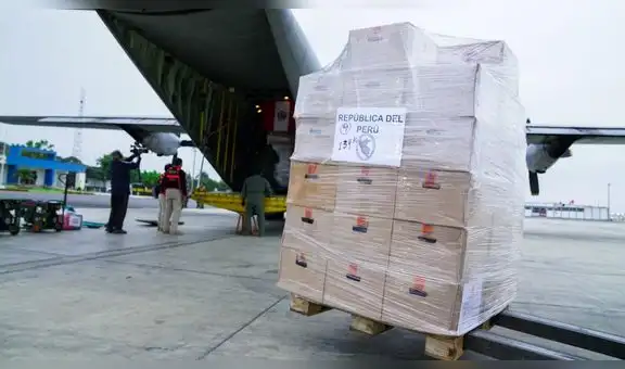 Perú envió el primer avión de ayuda humanitaria a Venezuela