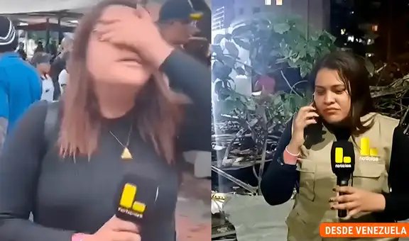 El desgarrador momento en que reportera venezolana de Latina vuelve a su país y rompe en llanto al ver la tragedia tras terremotos