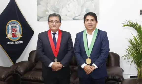 Presidente de la Corte del Santa recibió visita protocolar del alcalde de Nuevo Chimbote