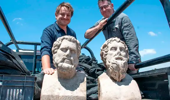 Un hallazgo “único en la vida”: arqueólogos descubren estatuas romanas de 1.700 años de antigüedad