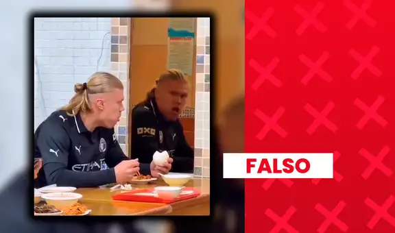 Video de Erling Haaland “asustándose” al ver su reflejo en un espejo no es real: se trata de un montaje elaborado con inteligencia artificial