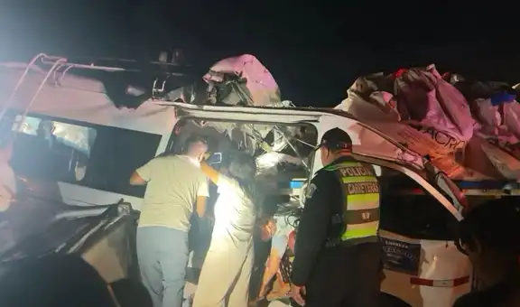 Tragedia en la Panamericana Norte: choque entre miniván y tráiler deja 6 fallecidos y 9 heridos en Huaura