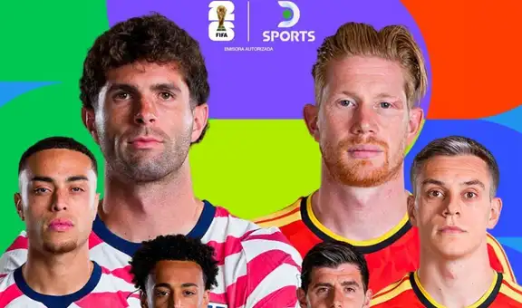 ¿Qué canal transmite el partido Estados Unidos vs Bélgica EN VIVO HOY por los 8vos de final del Mundial 2026?