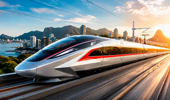 El tren bala de 350 km/h que promete cambiar el transporte en América Latina y se inaugurará en 2032: conectará 3 ciudades clave