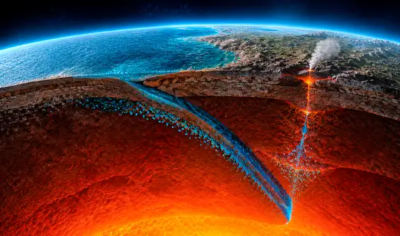 A casi 700 km bajo nuestros pies: una reserva de agua atrapada en el manto favorece los sismos más profundos de la Tierra