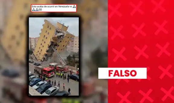 No es real este video del supuesto colapso de un edificio a causa de los últimos terremotos en Venezuela: fue generado con inteligencia artificial